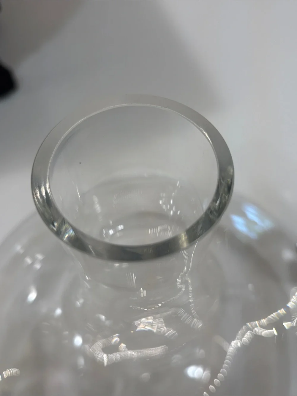 Williams Sonoma Clear Glass Wine Decanter with Stopper
